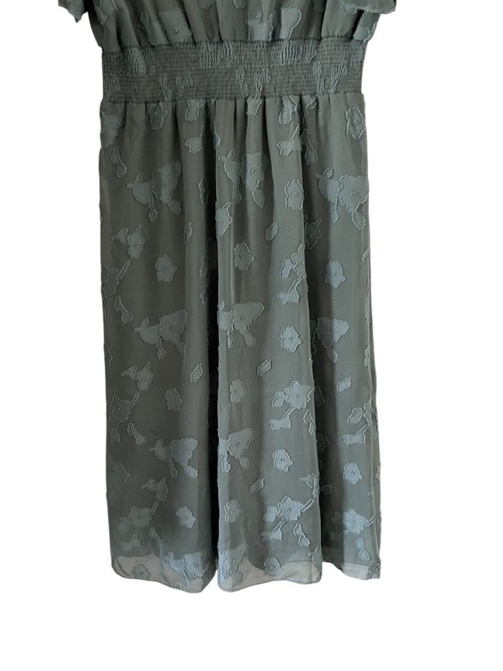 Baltic Born NEW June Smocked Midi Dress In Sage Green Size M - Picture 14 of 16